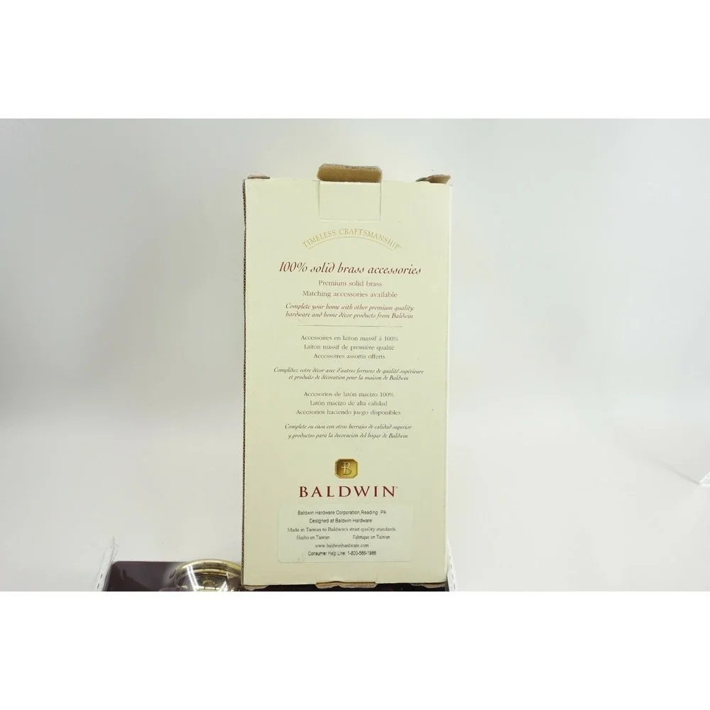 Baldwin Harlequin Premium Bathroom Toothbrush / Tumbler Holder Acrylic and Brass